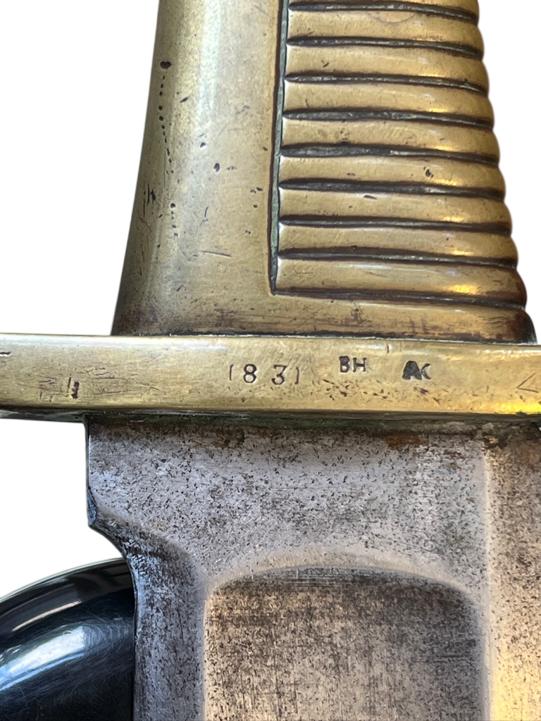 Rare Imperial Russian Model 1827 Pioneer/Artillery Short Sword (Tesak) – Dated 1831 w/ Matching Scabbard