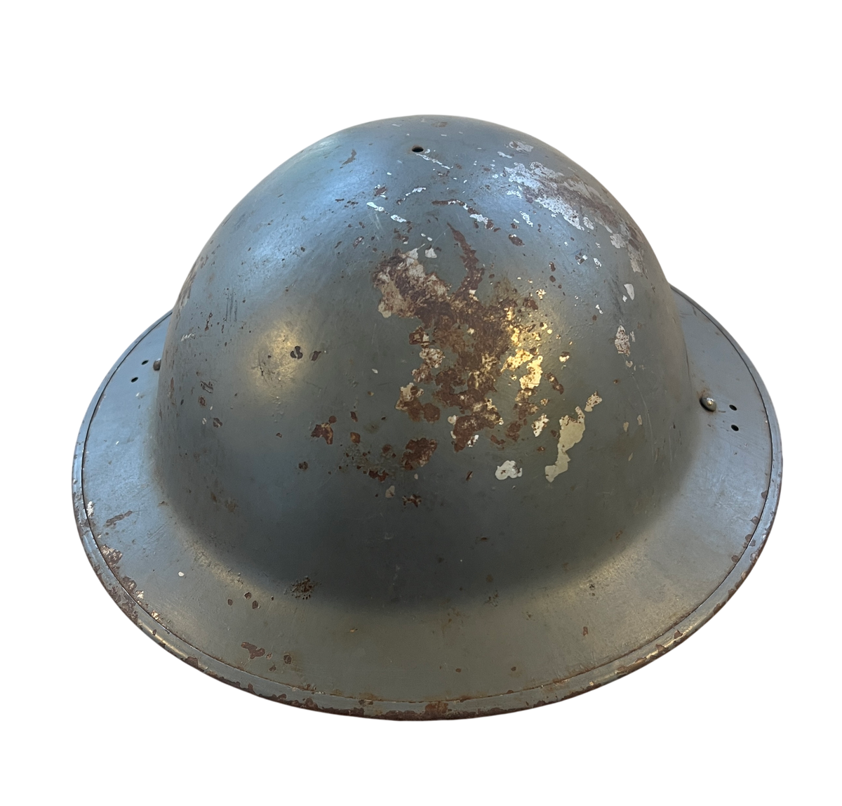 Original WWII British Mk II No. 2B Home Front Steel Helmet Shell