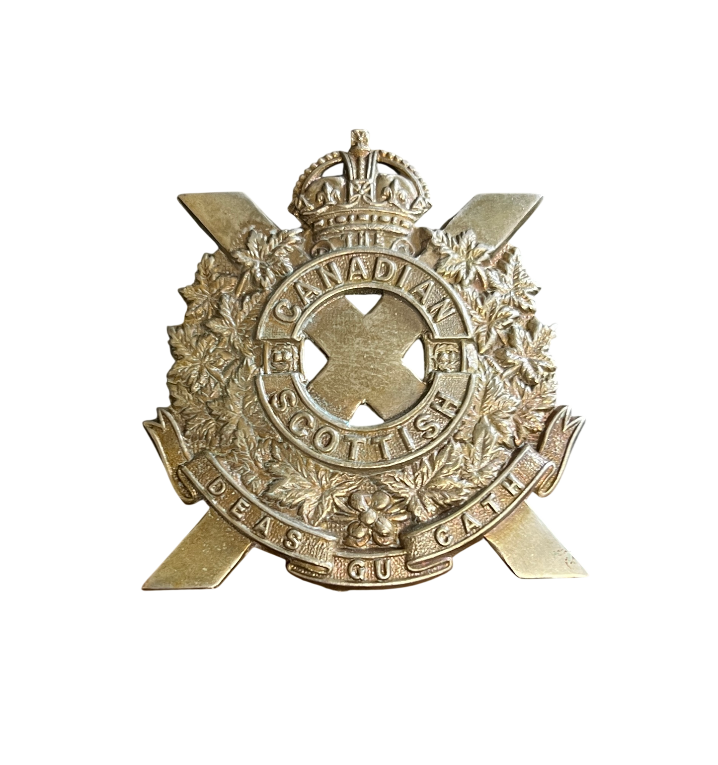 Original WWII Canadian Scottish Regiment (Princess Mary’s) Cap Badge