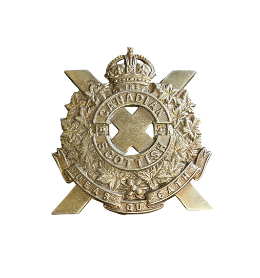 Original WWII Canadian Scottish Regiment (Princess Mary’s) Cap Badge