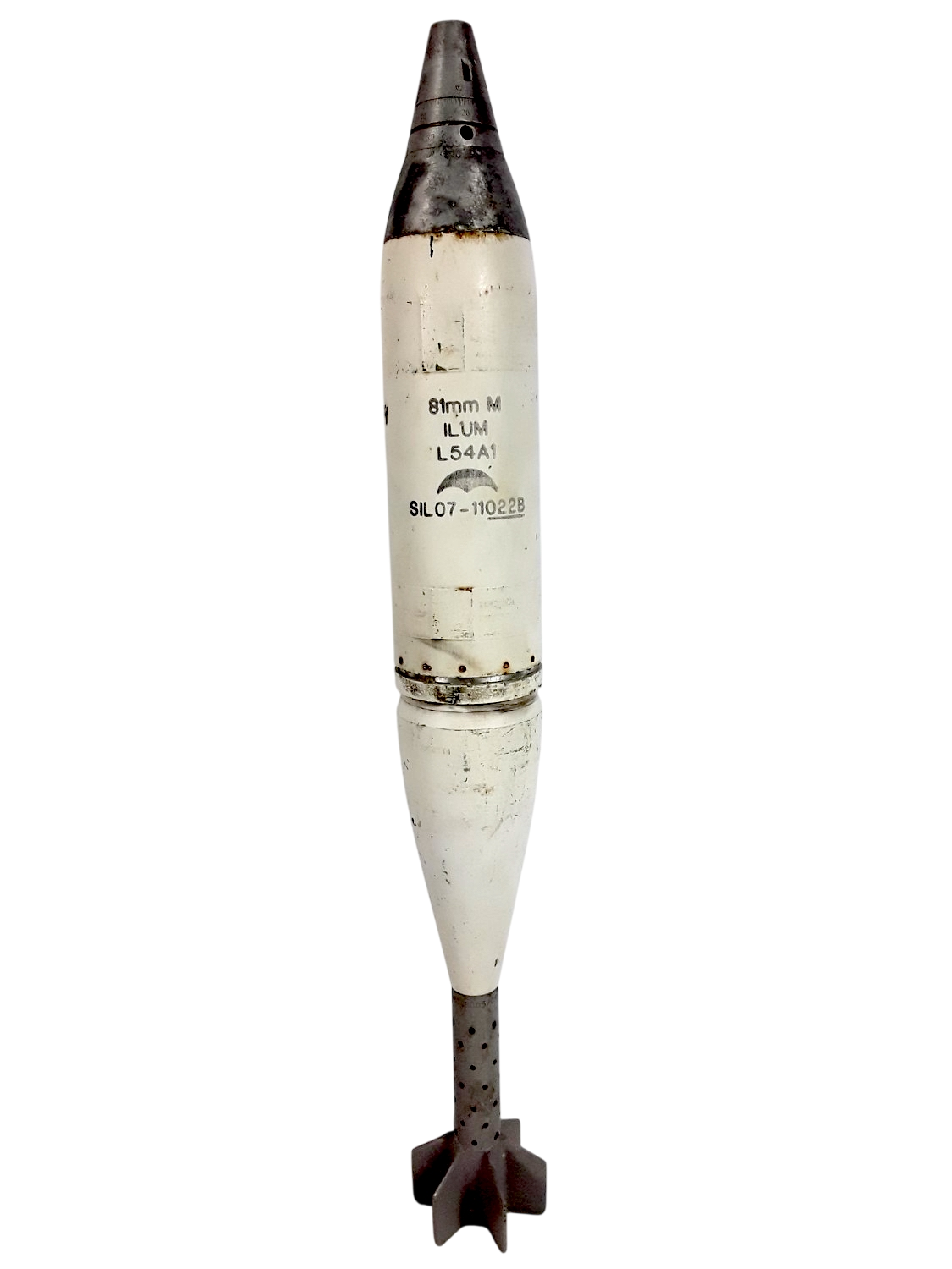 Inert British L54A1 81mm Illuminating Mortar Round