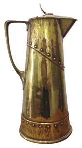 WMF Art Nouveau/Sessesionist Brass Pitcher