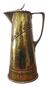 WMF Art Nouveau/Sessesionist Brass Pitcher
