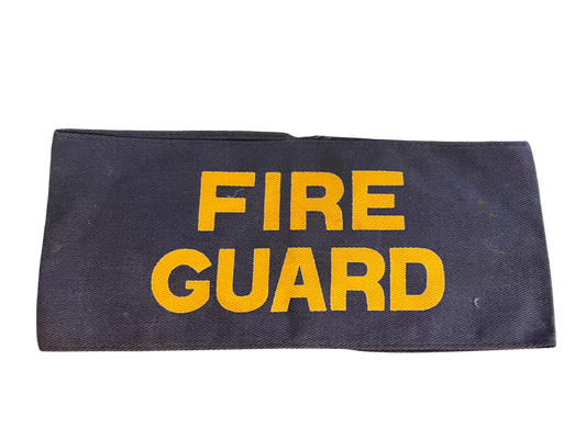Original WWII British Home Front Fire Guard Armband (ARP Pattern 39) 1941-1943