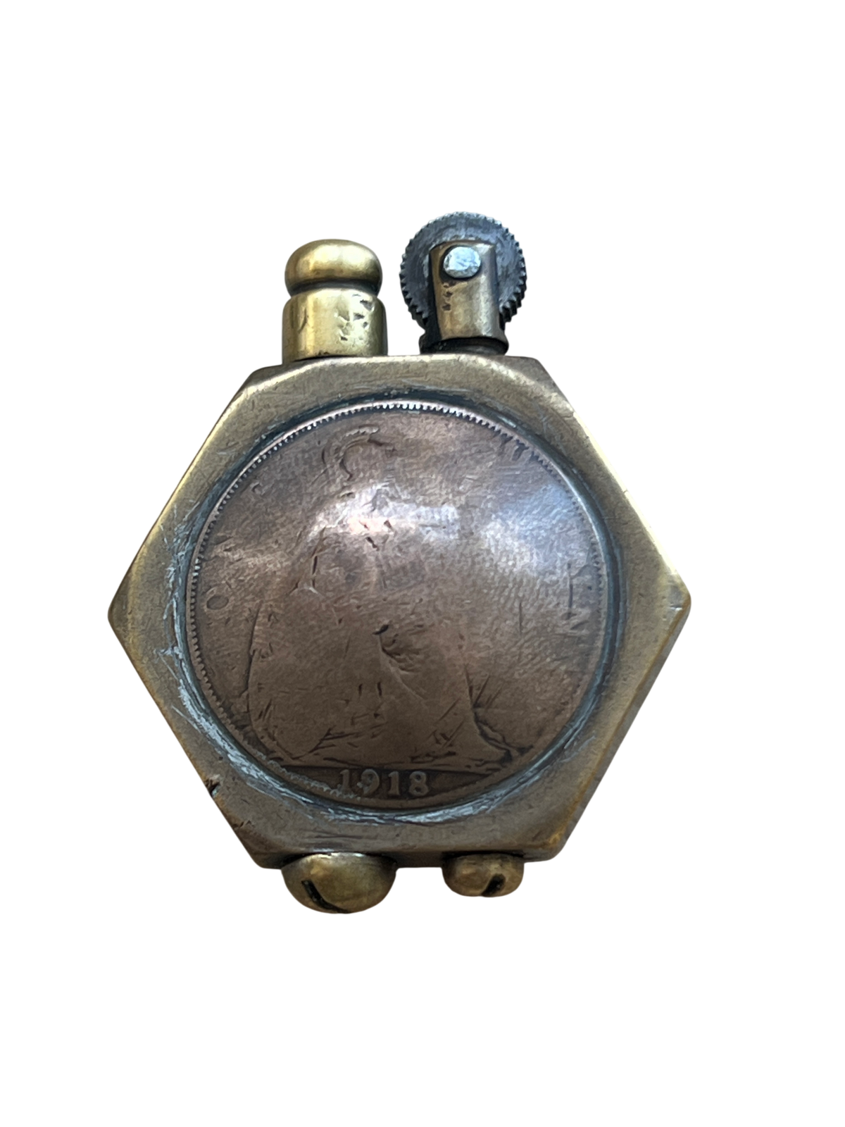 Authentic WWI Trench Art Pocket Lighter – 1918