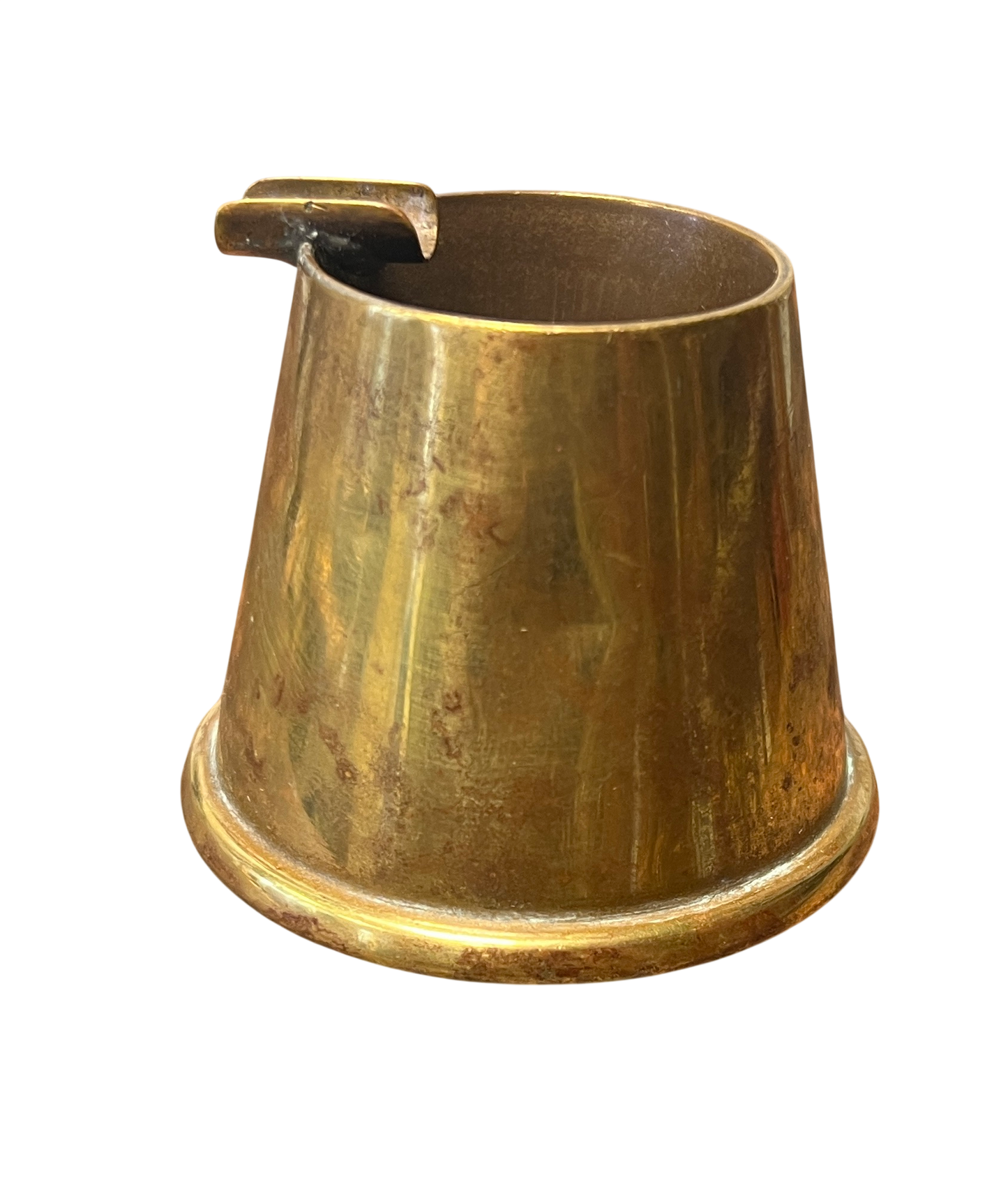 WWI British Royal Artillery Trench Art Brass Ashtray