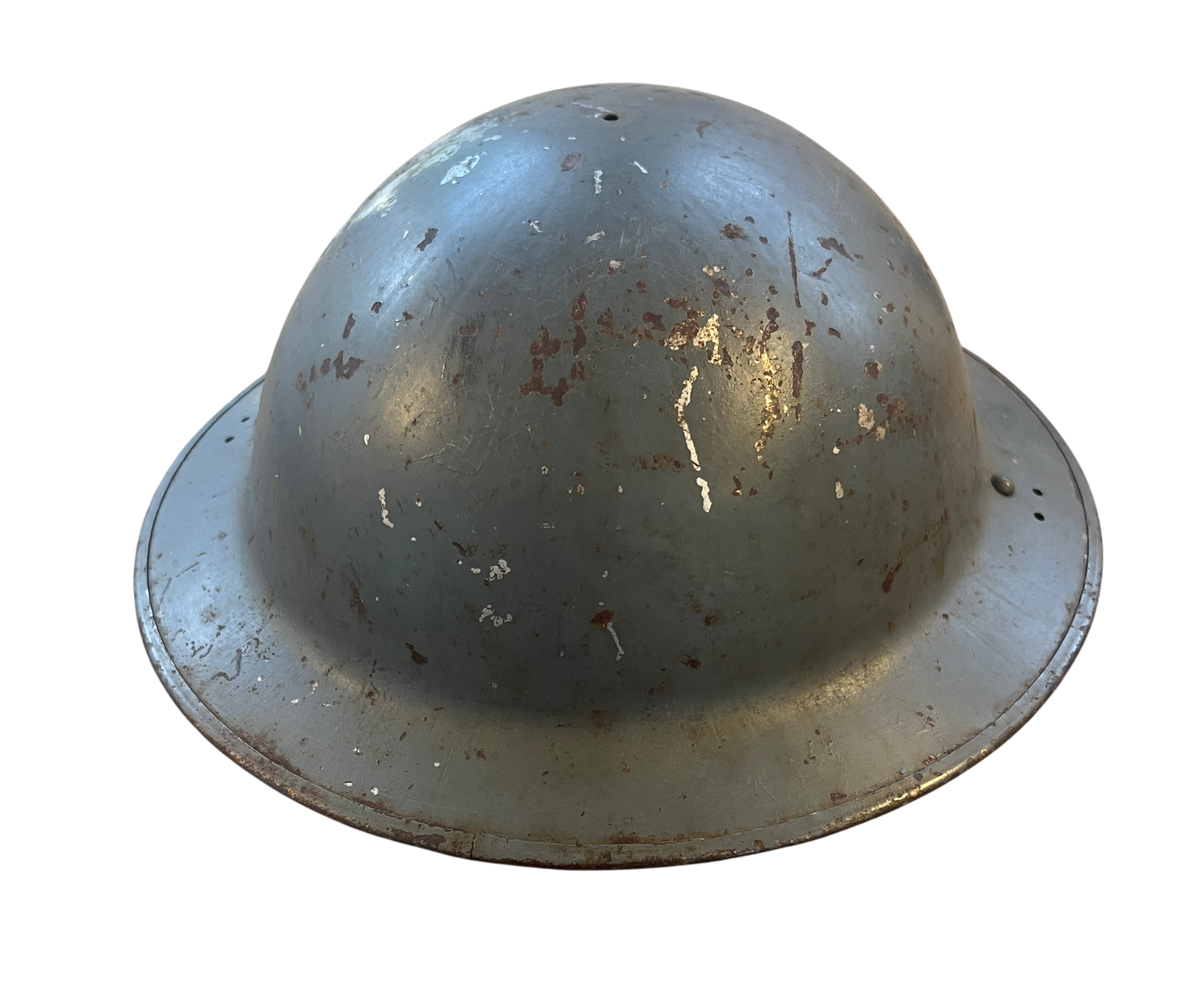 Original WWII British Mk II No. 2B Home Front Steel Helmet Shell
