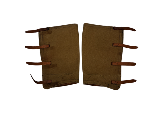 Original Pair of 1937 Pattern 4 Buckle High Gaiters - Size 2 - 1943 Dated