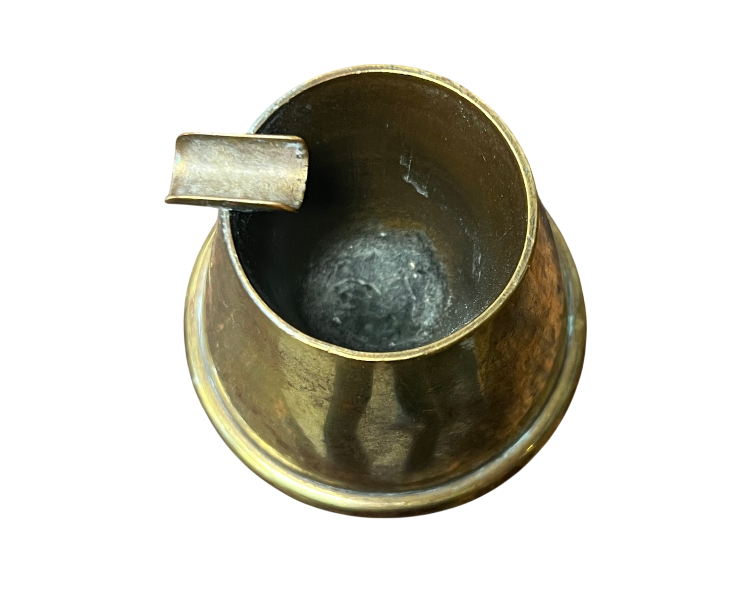 WWI British Royal Artillery Trench Art Brass Ashtray