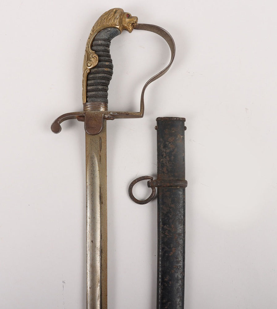 WW1 Imperial German Officers Lion Head Sword