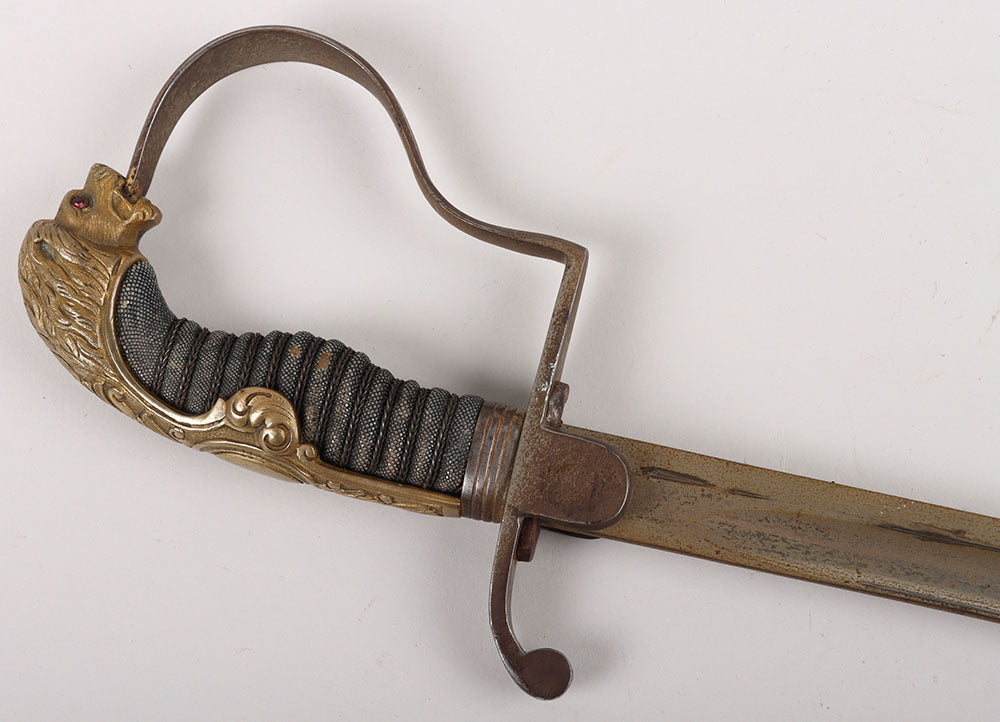 WW1 Imperial German Officers Lion Head Sword