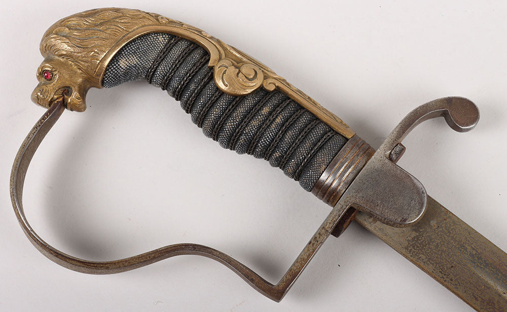 WW1 Imperial German Officers Lion Head Sword