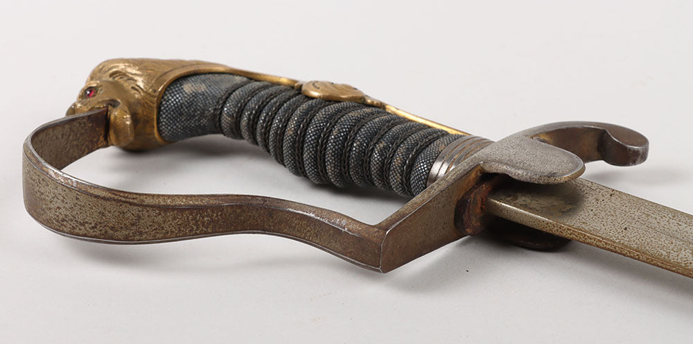 WW1 Imperial German Officers Lion Head Sword