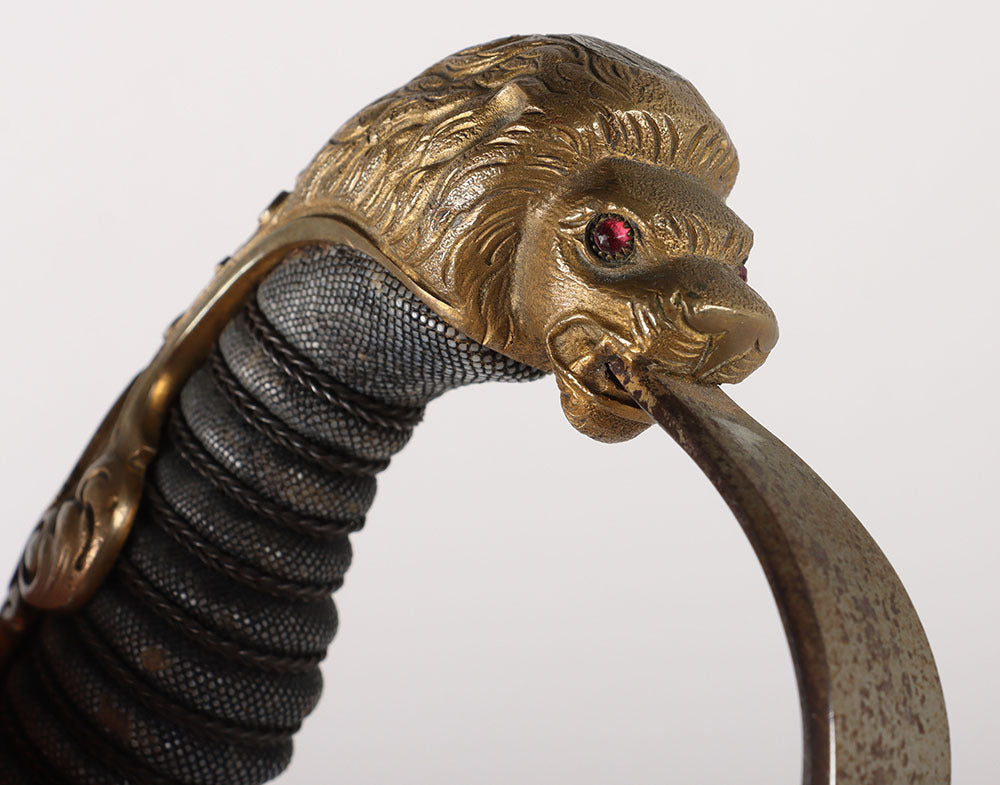 WW1 Imperial German Officers Lion Head Sword