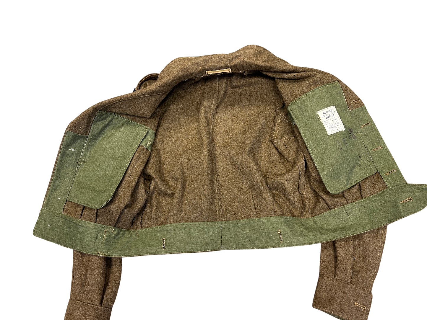 British 1949 Pattern Royal Army Service Corps Battle Dress Jacket for a Lieutenant Colonel