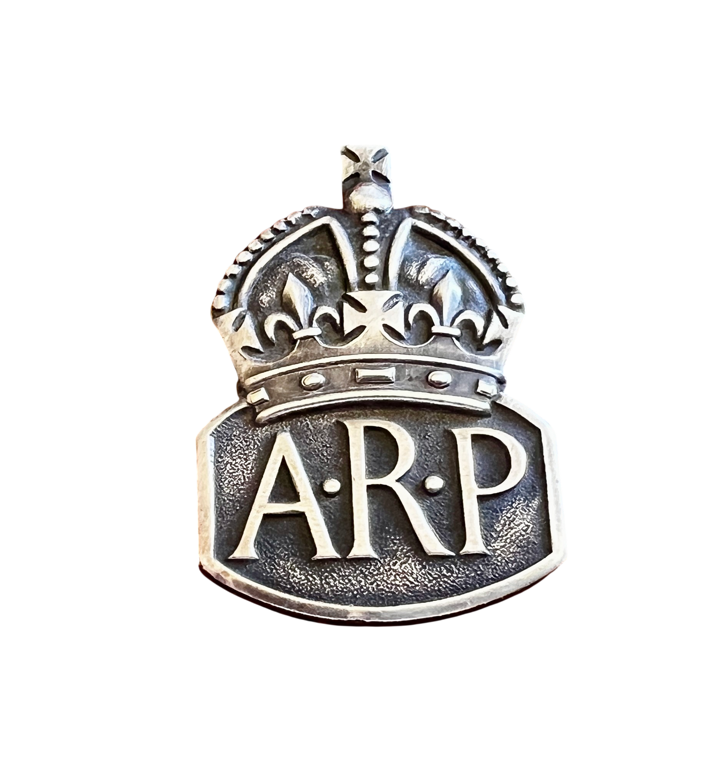 WW2 Silver ARP (Air Raid Precautions) Badge with Original Box