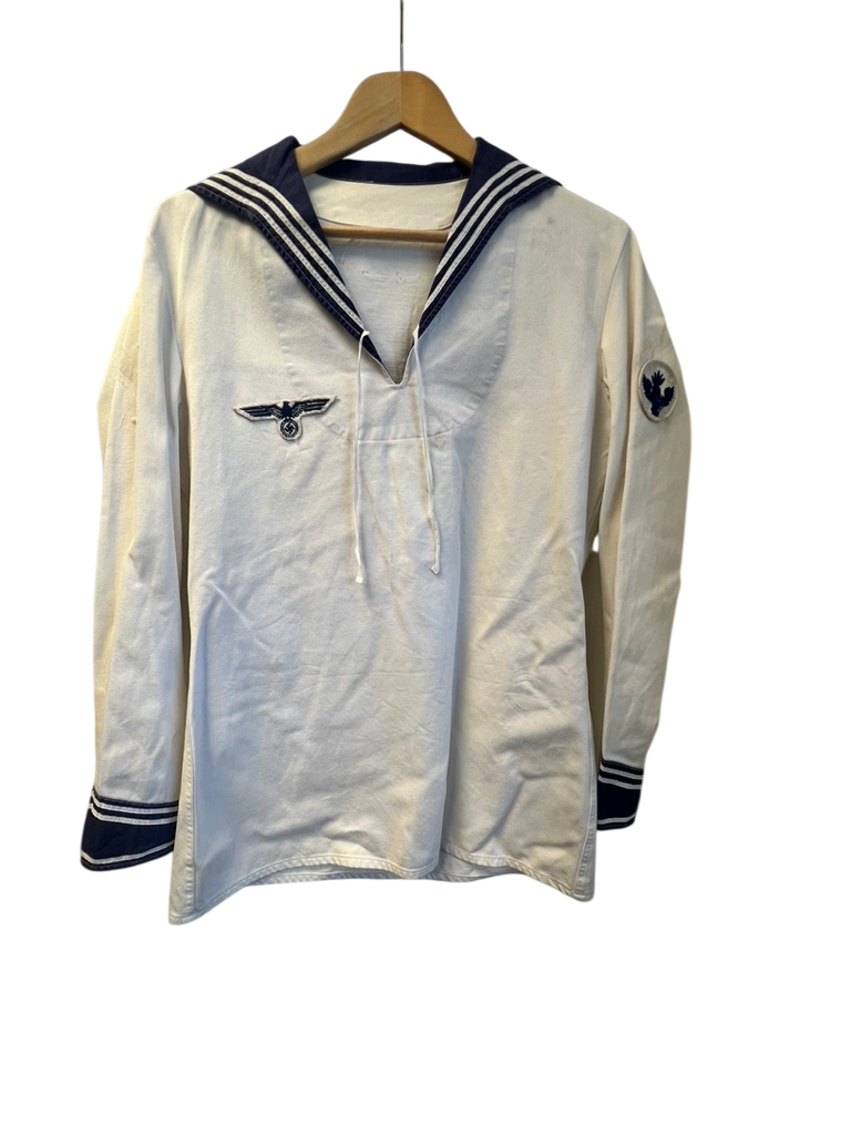Re-enactment - WWII German Navy (Kriegsmarine) White Summer Shirt