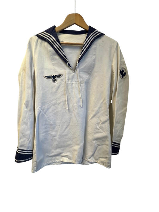 Re-enactment - WWII German Navy (Kriegsmarine) White Summer Shirt