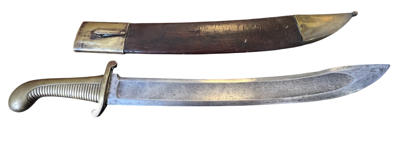 Rare Imperial Russian Model 1827 Pioneer/Artillery Short Sword (Tesak) – Dated 1831 w/ Matching Scabbard