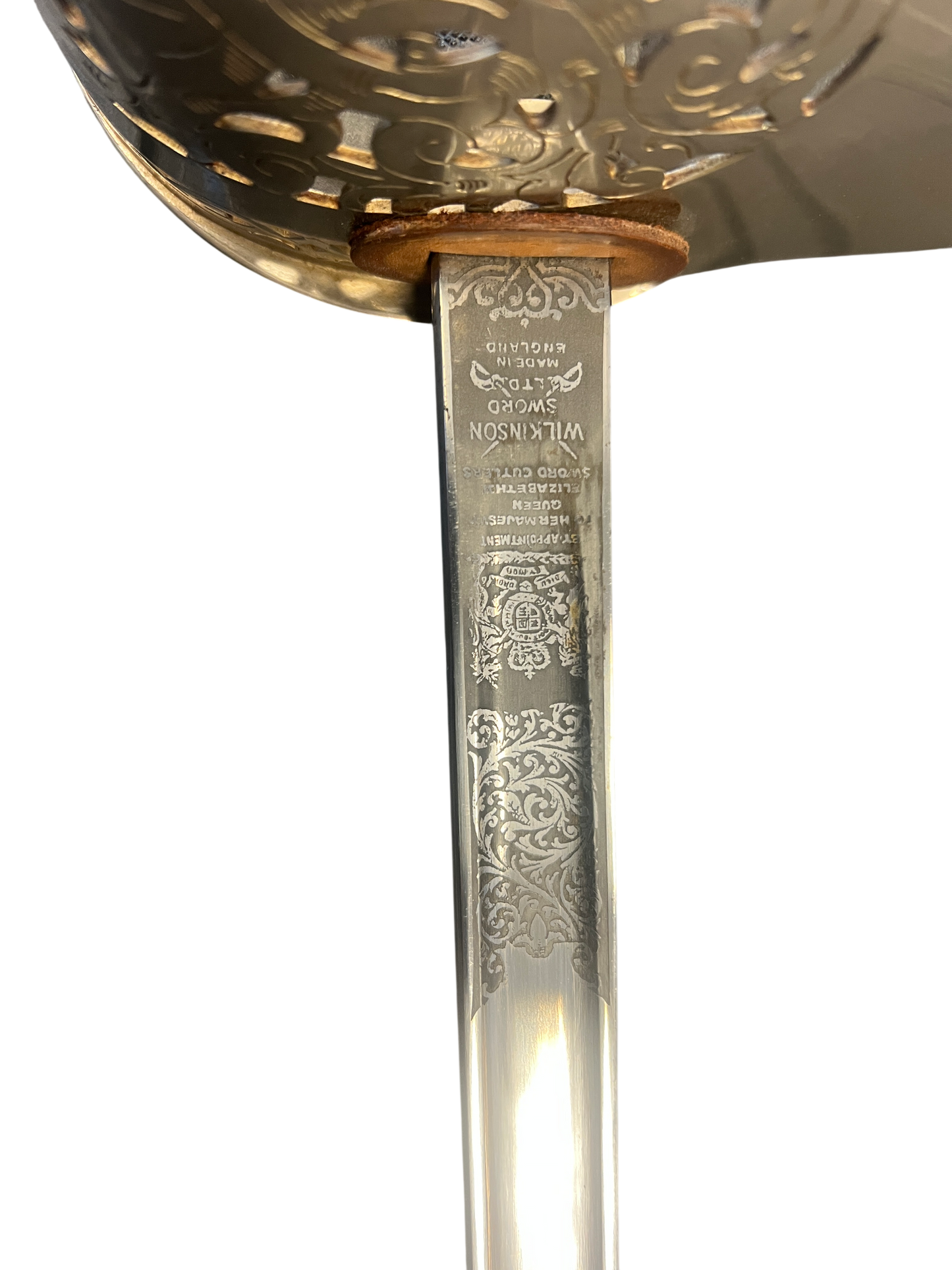 1965 Wilkinson British 1897 Pattern Infantry Officer's Sword – RAOC Etched, Complete w/ Scabbard & Knot