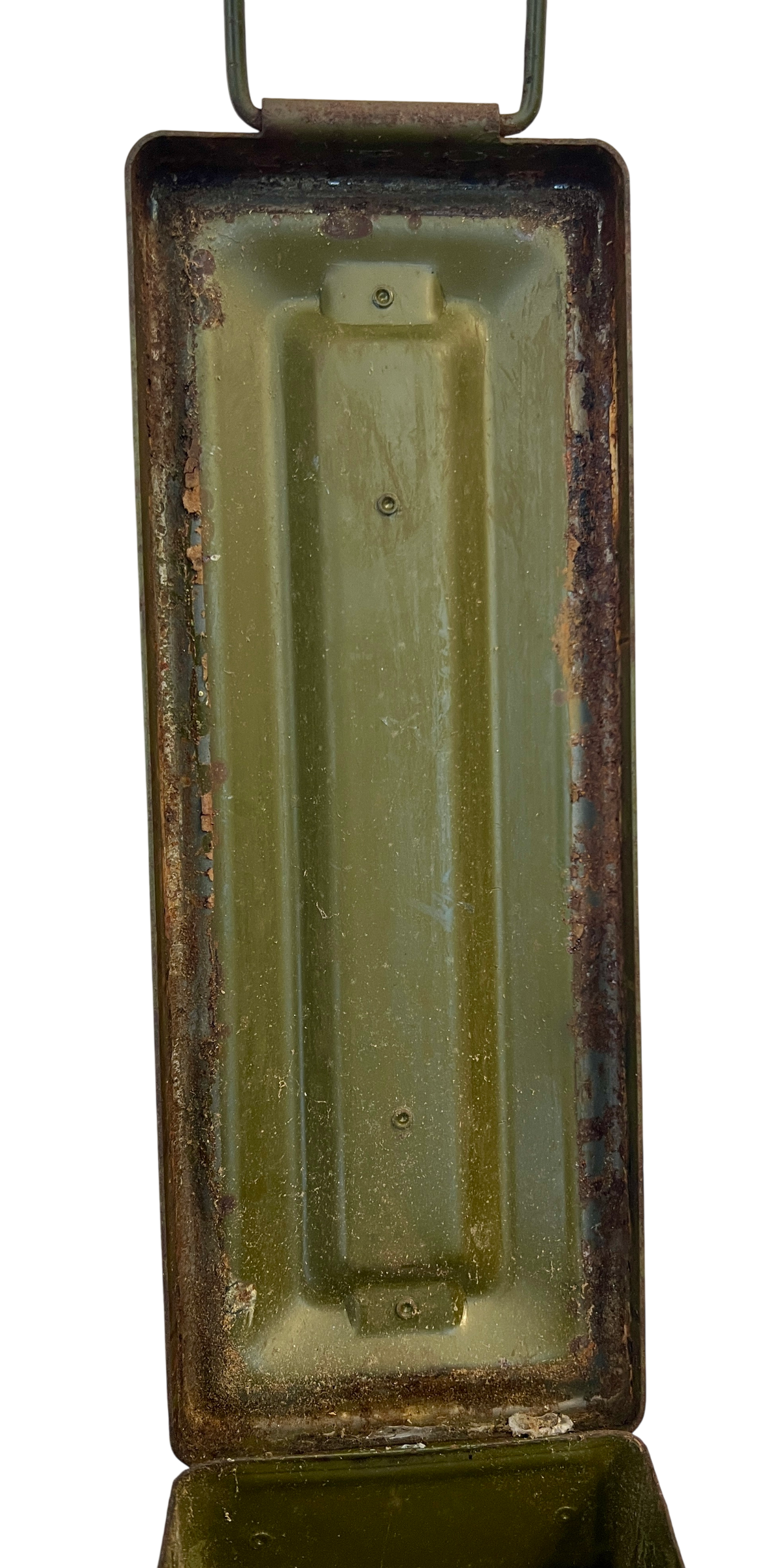 Rare WWII US Army .30 Cal M1 Ammunition Box Manufactured by the Crown Can Co.