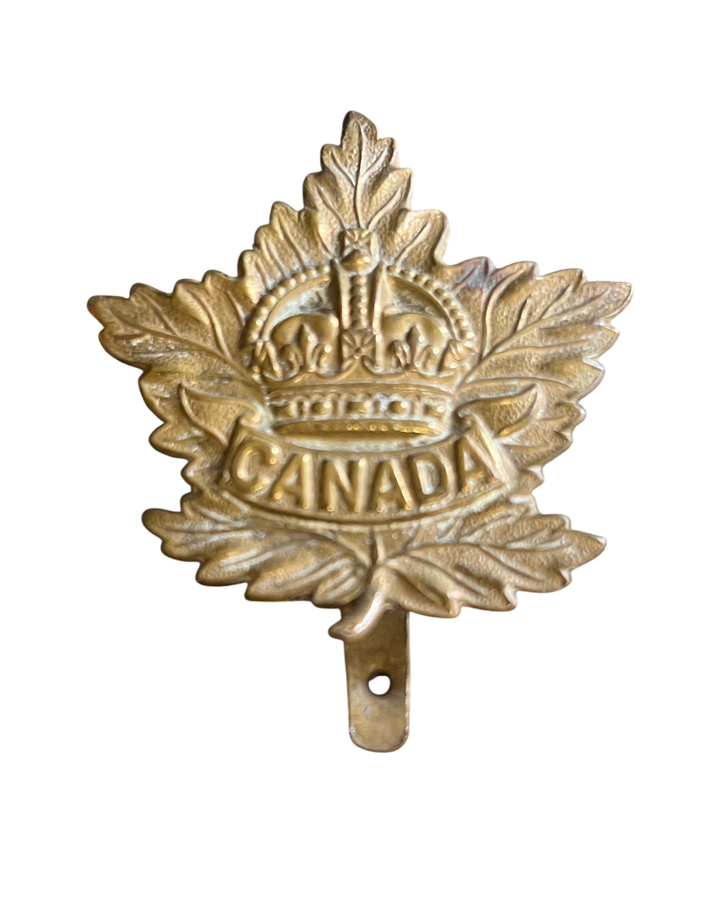 WW1/WW2 Canadian Forces General Service Cap Badge – Slider Variant