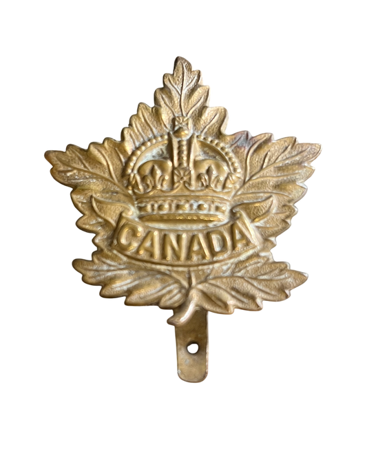 WW1/WW2 Canadian Forces General Service Cap Badge – Slider Variant