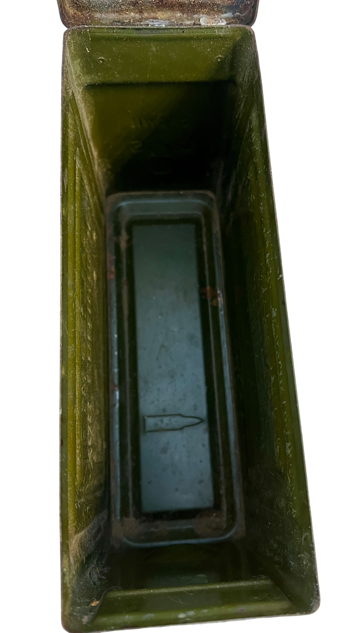 Rare WWII US Army .30 Cal M1 Ammunition Box Manufactured by the Crown Can Co.