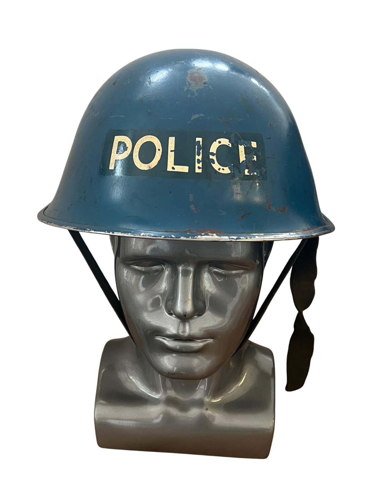 Vintage WWII British Mk III "Turtle" Steel Helmet – Post-War Police / Civil Defence Reissue
