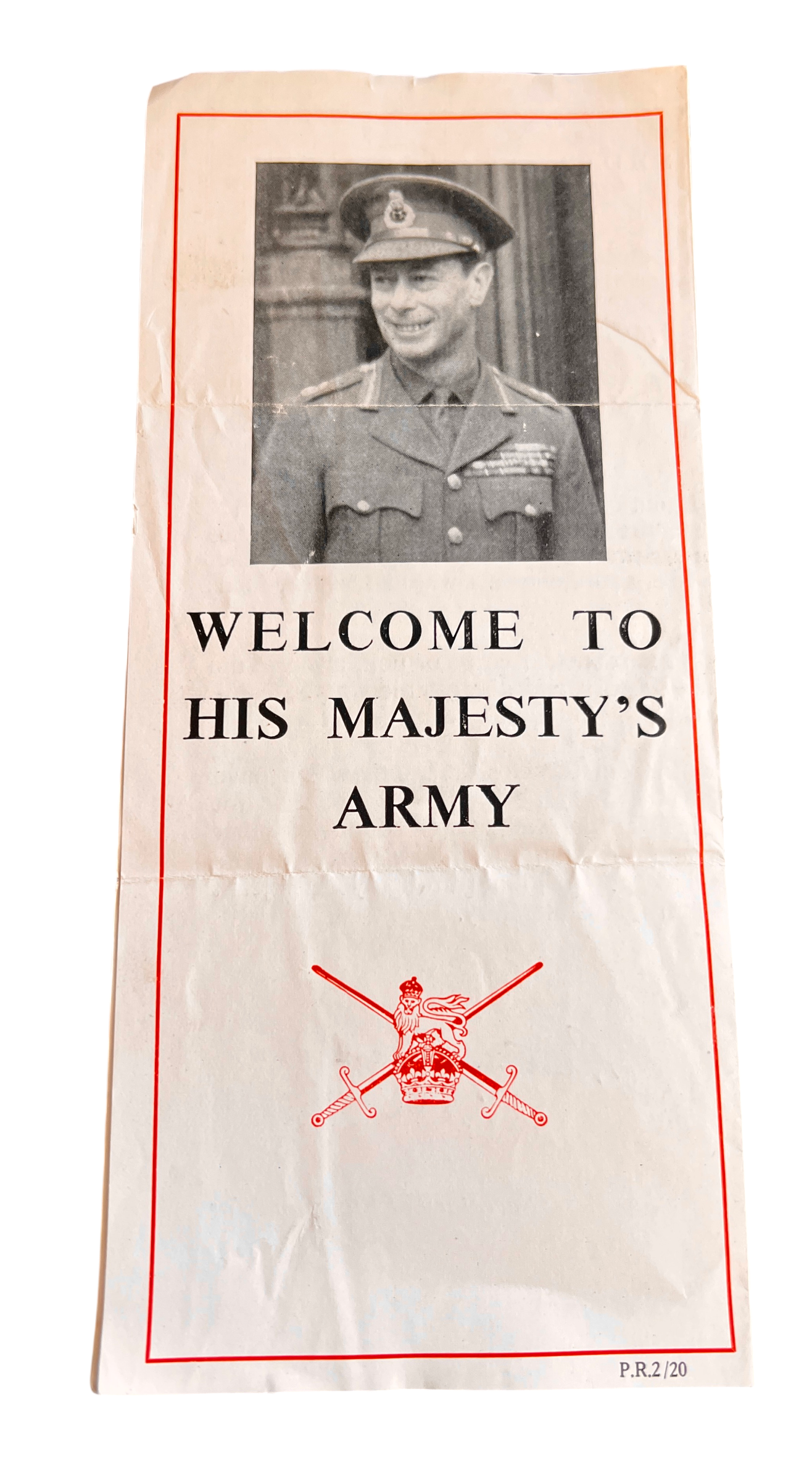 World War II-era Welcome Pamphlet Issued to New Recruit