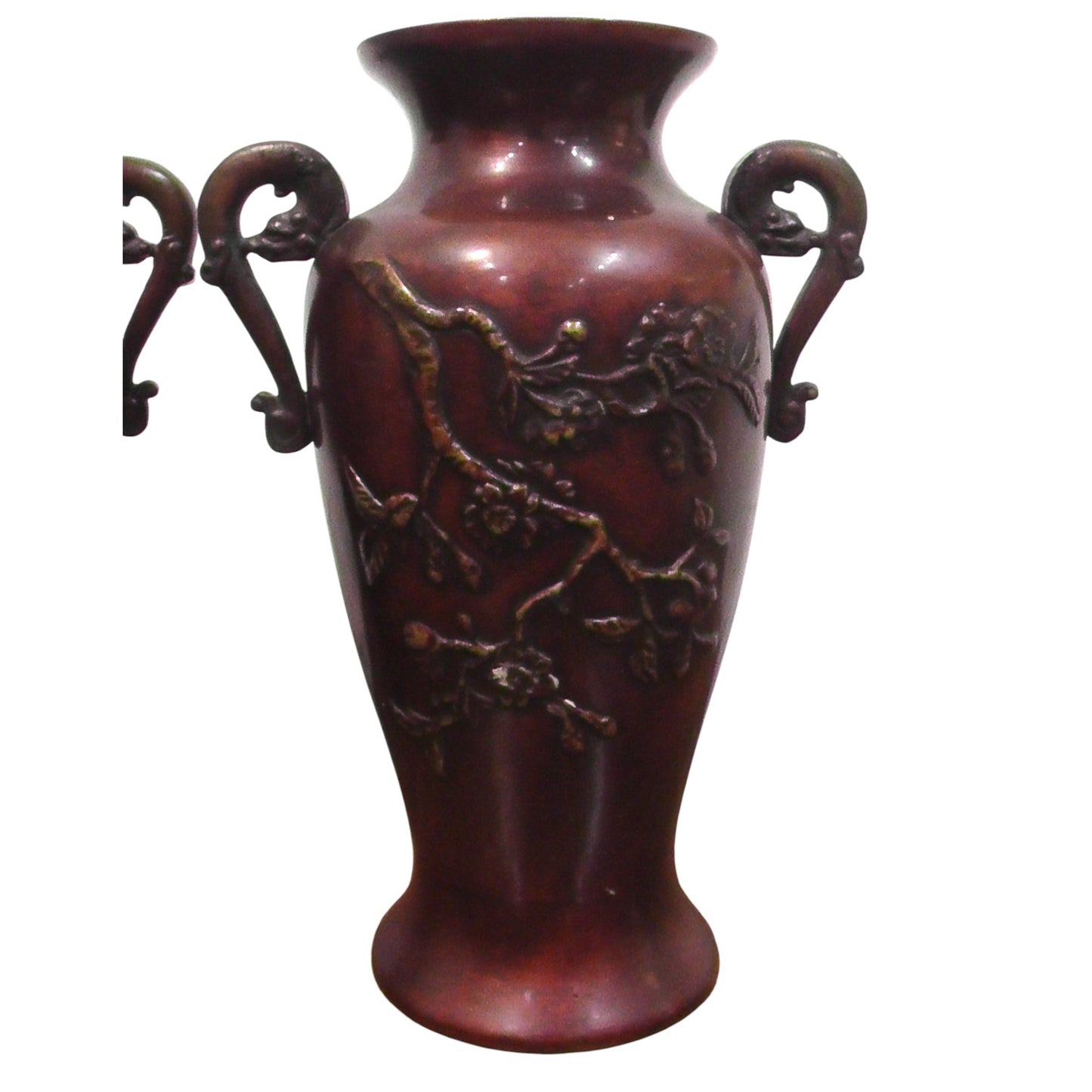 Pair of early 20th Century (Meiji Period) Bronze Vases