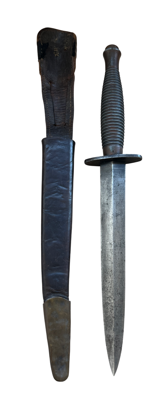 WWII British 3rd Pattern Fairbairn-Sykes Fighting Knife – Matching Double "2" Die-Cast Grip Mold Marks