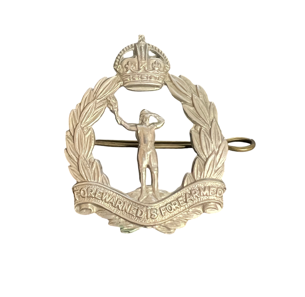 Original WW2 British Royal Observer Corps (ROC) Other-Ranks Cap Badge
