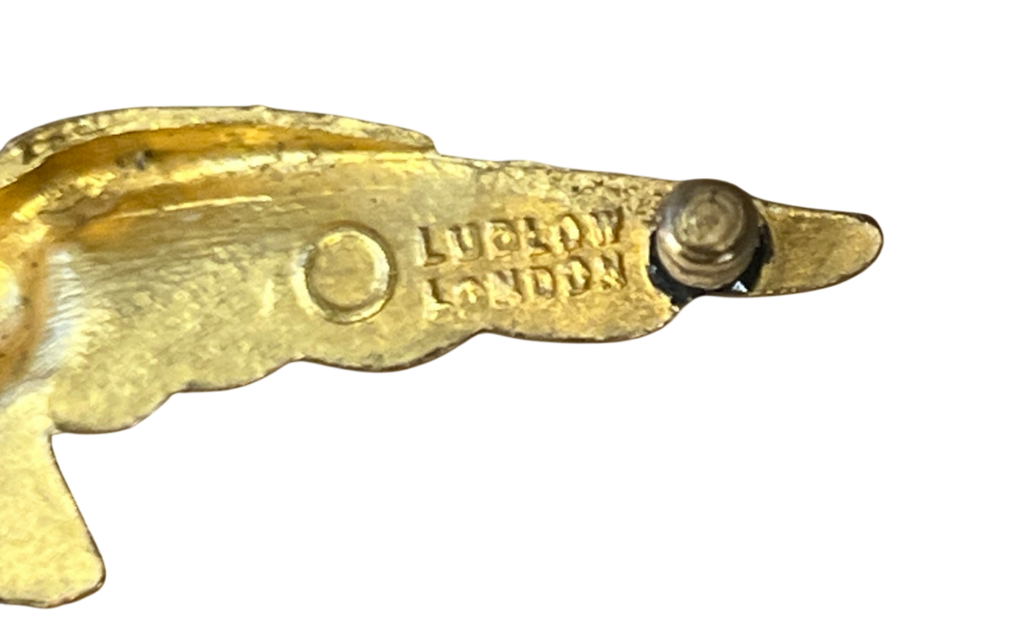 Genuine WW2 British RAF Pathfinder Eagle Badge - Ludlow of London Marked - Screwback