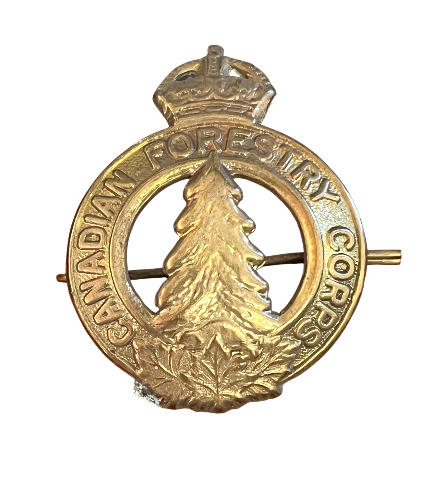 WWII Canadian Forestry Corps Cap Badge – “Sawdust Fusiliers”