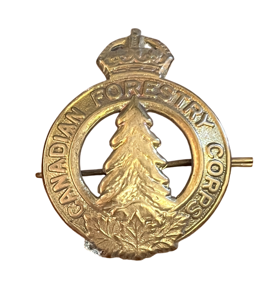 WWII Canadian Forestry Corps Cap Badge – “Sawdust Fusiliers”