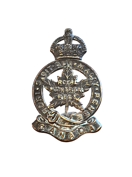 Original WWI/WWII Canadian Royal Montreal Regiment OR's Cap Badge