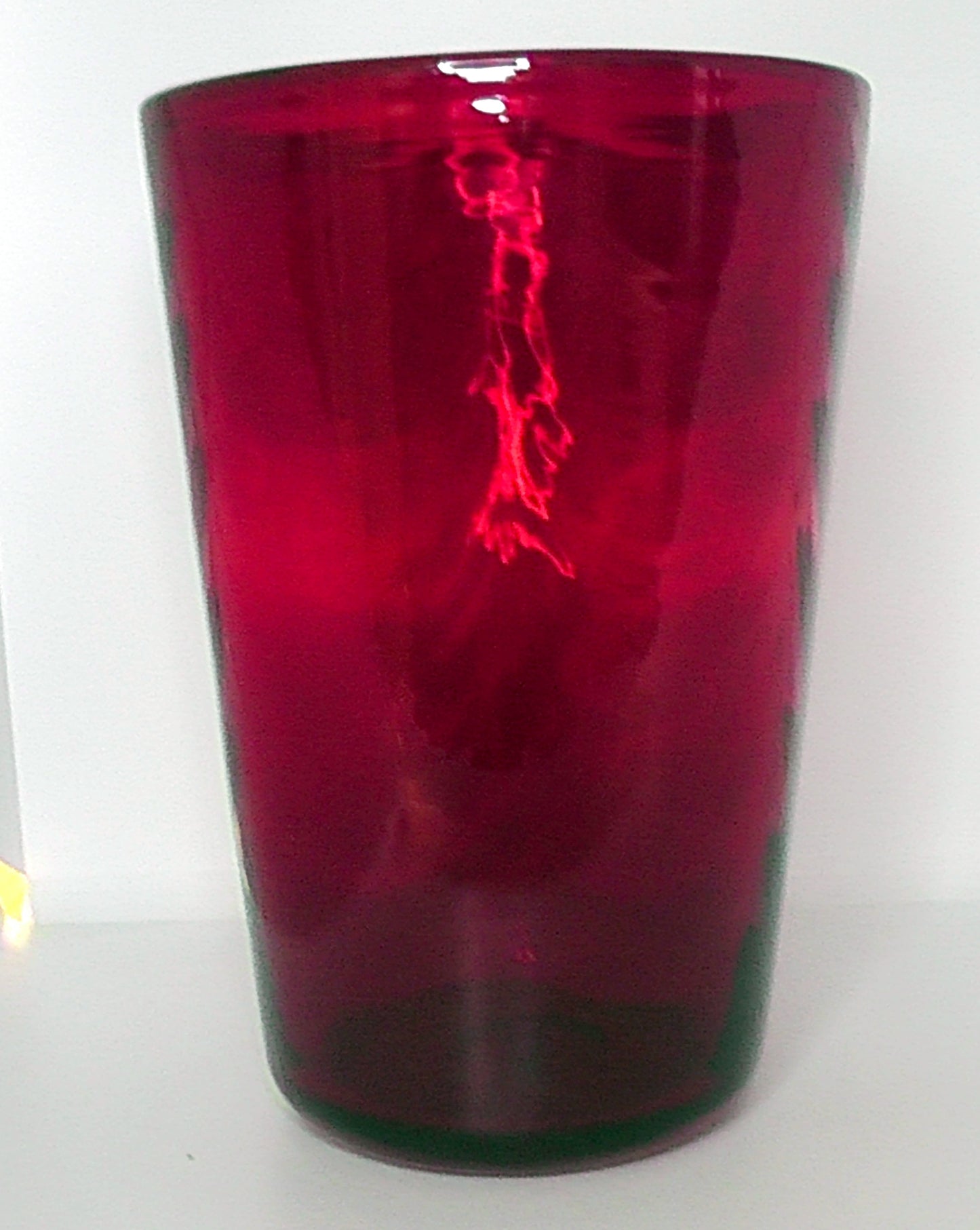 Whitefriars  Vase - #8473 - Ruby vase 25cm Tall