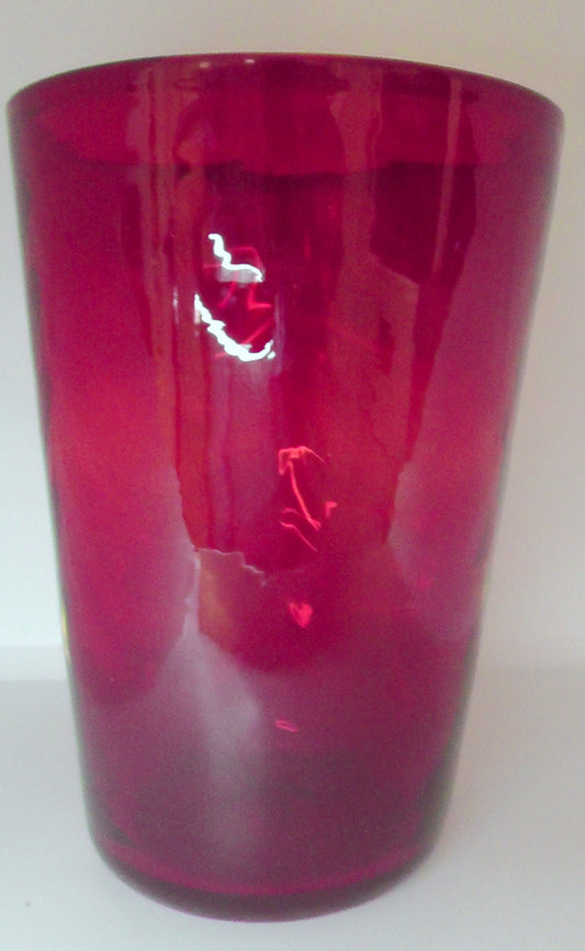 Whitefriars  Vase - #8473 - Ruby vase 25cm Tall