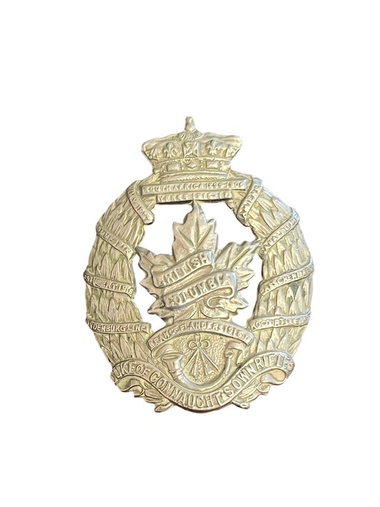 WWII Canadian British Columbia Regiment (Duke of Connaught’s Own Rifles) Cap Badge