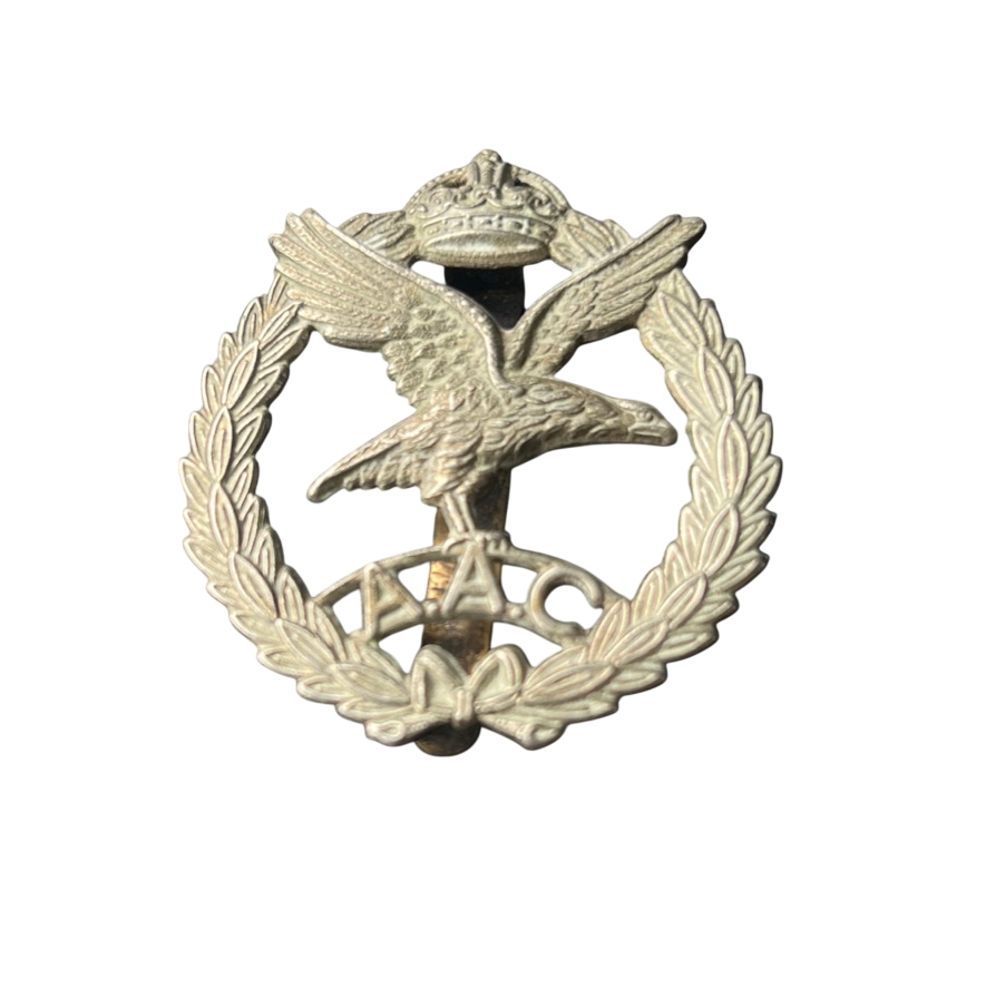 WWII Army Air Corps (AAC) Cap Badge - Kings Crown