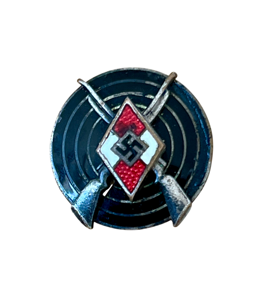 Original WWII German  Hitler Youth Shooting Proficiency Marksman Badge (HJ-Schiessauszeichnung)