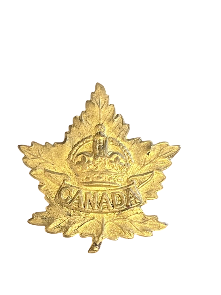 WW2 Canadian Forces General Service Cap Badge – Lugs & Pin Variant