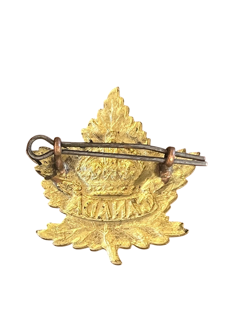 WW2 Canadian Forces General Service Cap Badge – Lugs & Pin Variant