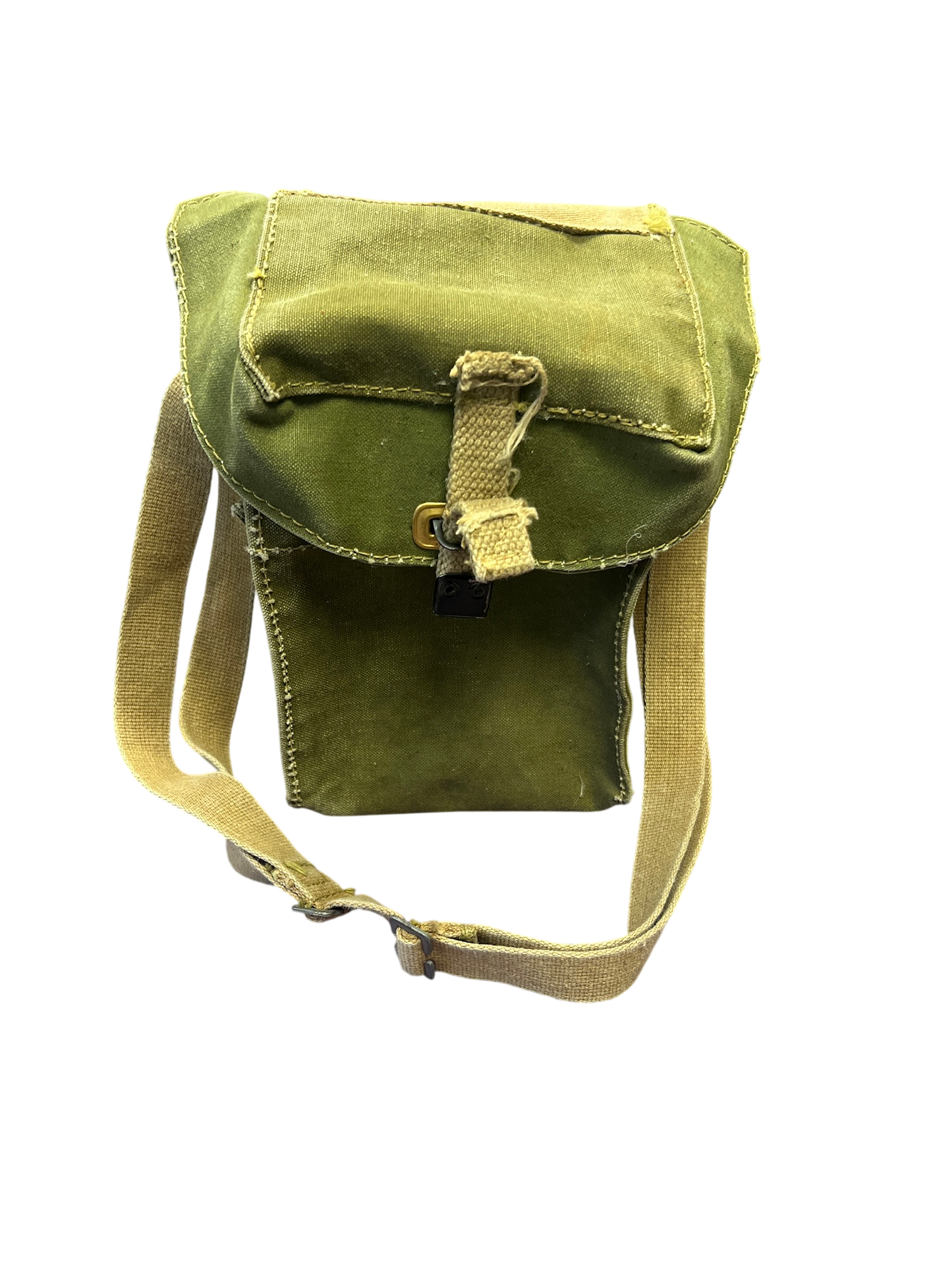 Original WWII British Army Respirator Haversack Light Mk II – 1943 Dated (G&S)