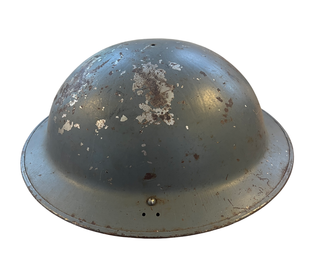 Original WWII British Mk II No. 2B Home Front Steel Helmet Shell