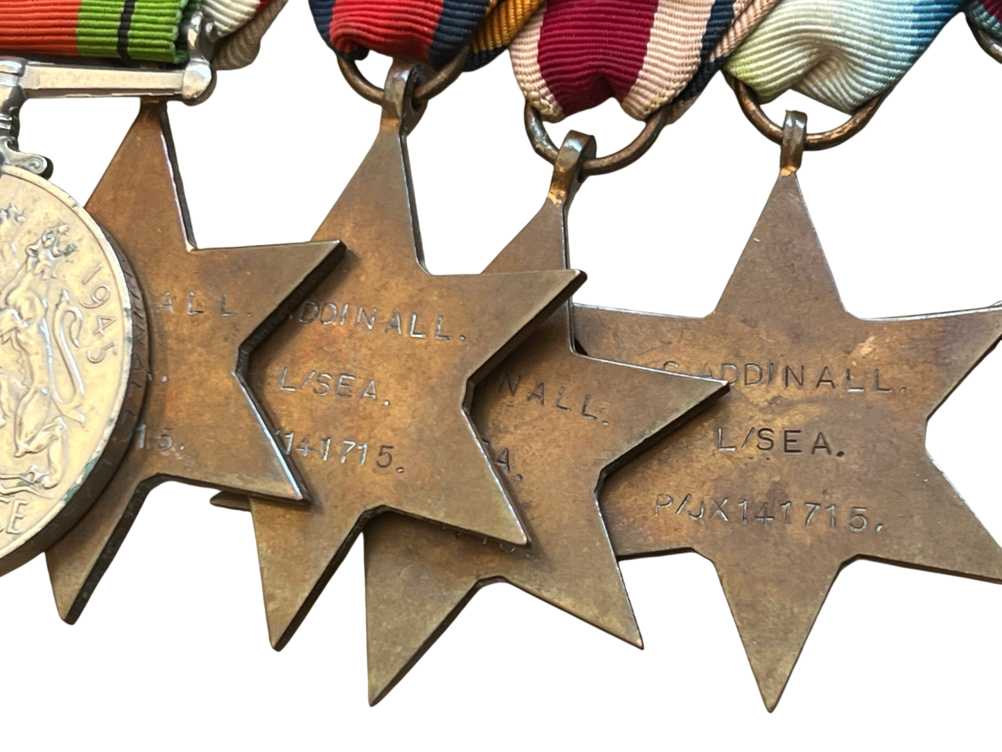 Unusual "Boots Named" WWII 7 Medal Group to P/JX 141715 Leading Seaman G. Addinall - Royal Navy