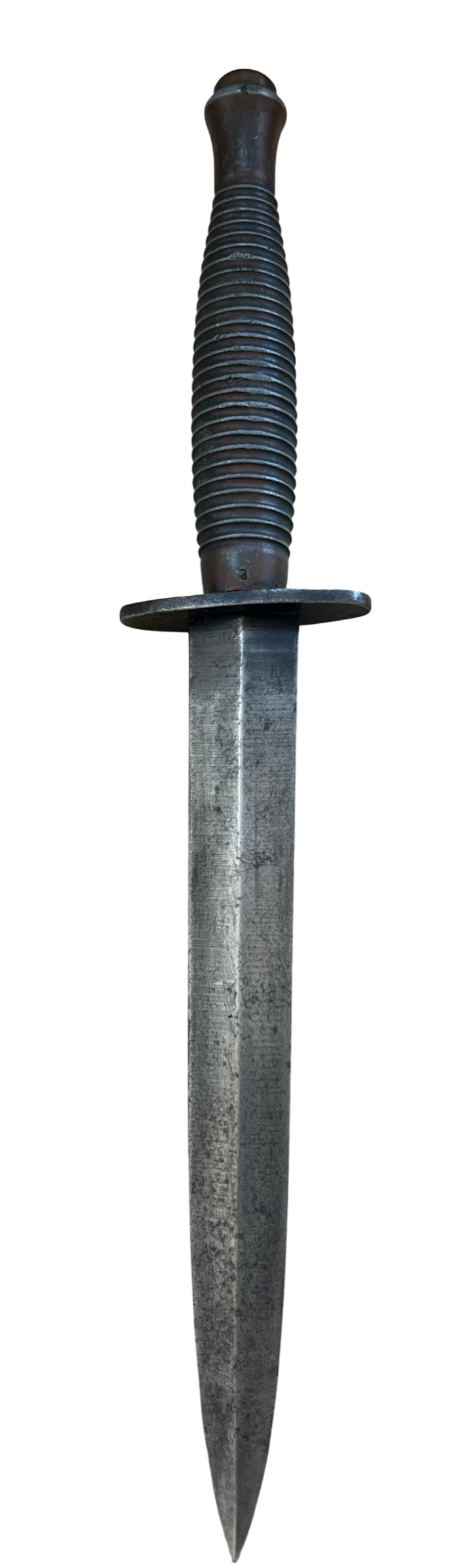 WWII British 3rd Pattern Fairbairn-Sykes Fighting Knife – Matching Double "2" Die-Cast Grip Mold Marks