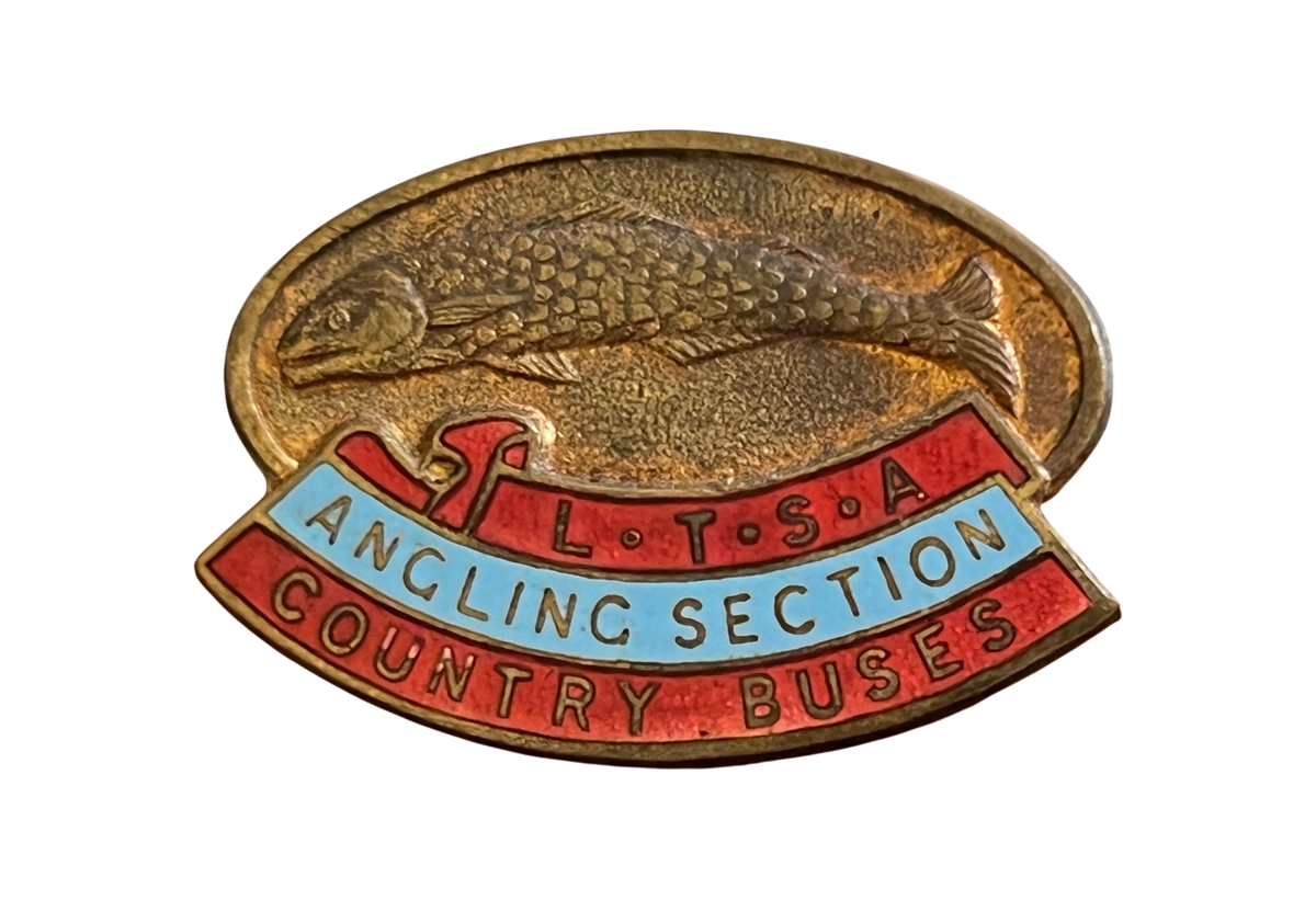 Vintage LTSA London Transport Country Buses Angling Section Enamel Badge Pin