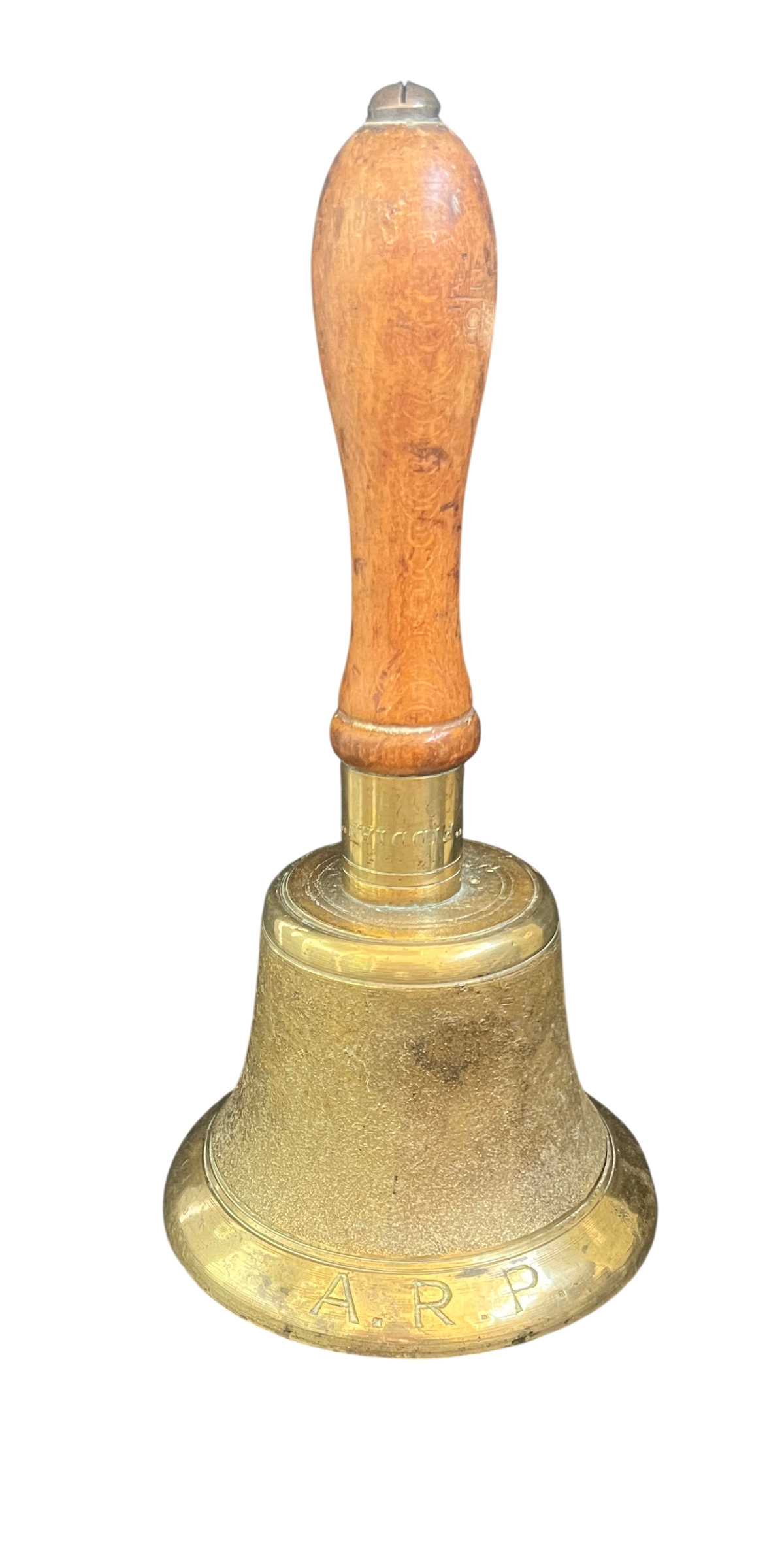 Rare, Fully Marked, WWII ARP Warden's Handbell by James Barwell Ltd. of Birmingham